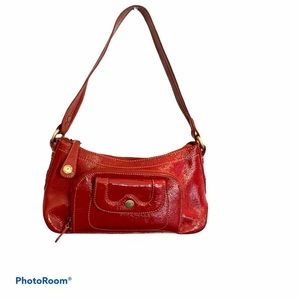💖Perlina New York Genuine Red Leather Handbag
